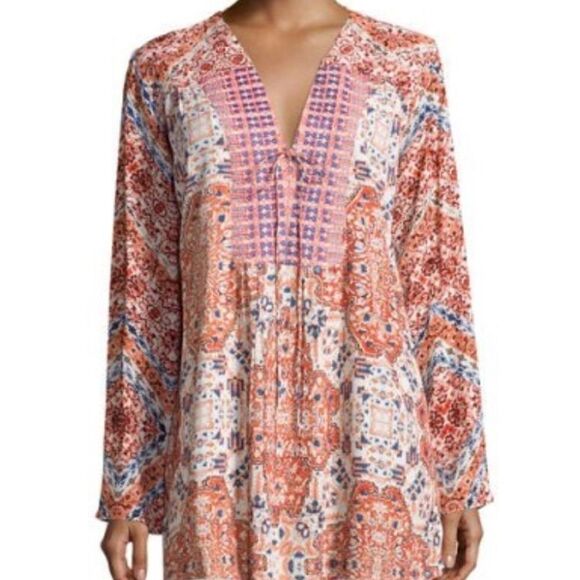 🎉🎈HP!🎉🎈Alberto Makali Printed Boho Tunic  XL💖 - Picture 4 of 5